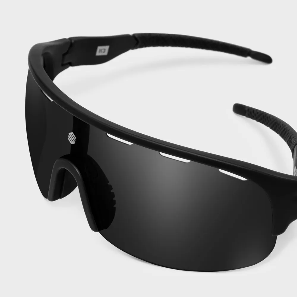 Siroko K3 Finisher Polariserade Solglasögon, Black, Black/CAT3