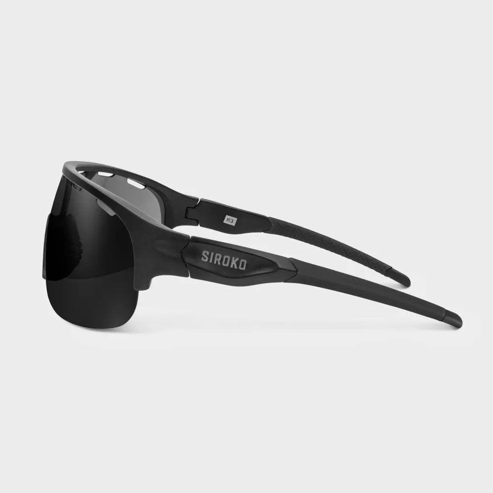 Siroko K3 Finisher Polariserade Solglasögon, Black, Black/CAT3