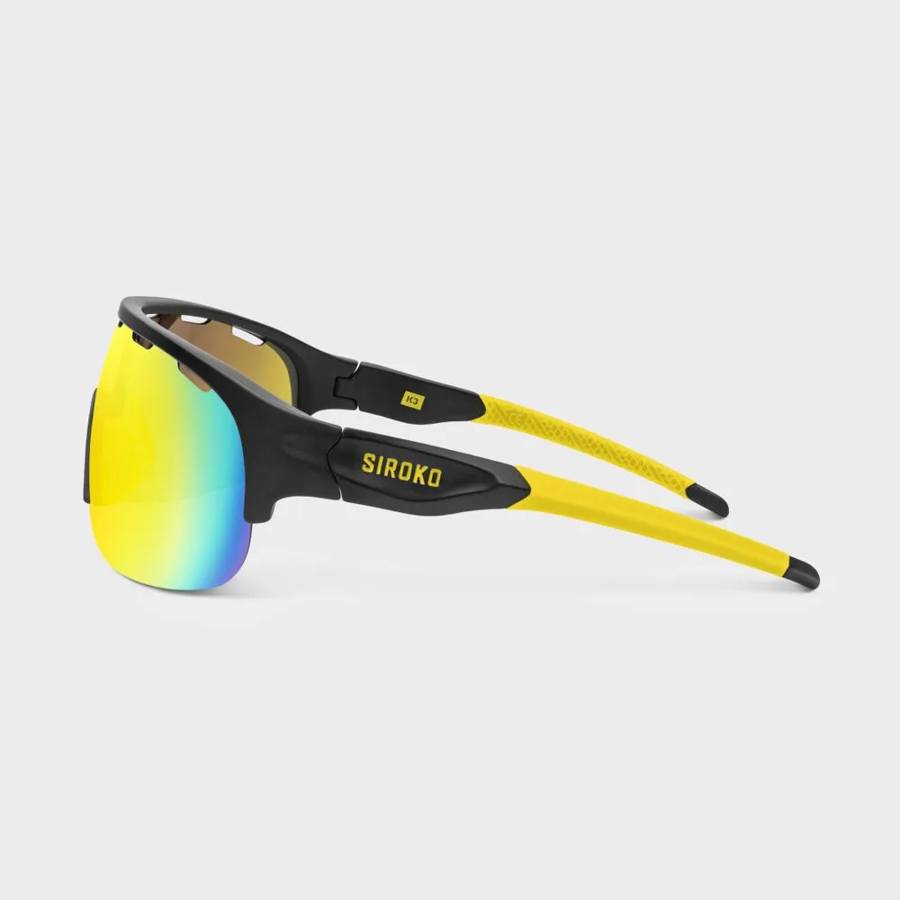 Siroko K3 Mtb Polariserade Solglasögon, Black / yellow, Yellow/CAT3 Siroko K3 Mtb Polariserade Solglasögon, Black / yellow, Yellow/CAT3