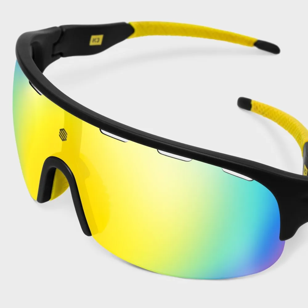 Siroko K3 Mtb Polariserade Solglasögon, Black / yellow, Yellow/CAT3 Siroko K3 Mtb Polariserade Solglasögon, Black / yellow, Yellow/CAT3