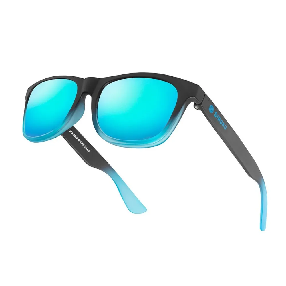 Siroko K3s Wanaka Polariserade Solglasögon, Black / blue, Light Blue Mirror