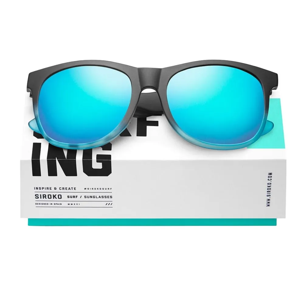 Siroko K3s Wanaka Polariserade Solglasögon, Black / blue, Light Blue Mirror