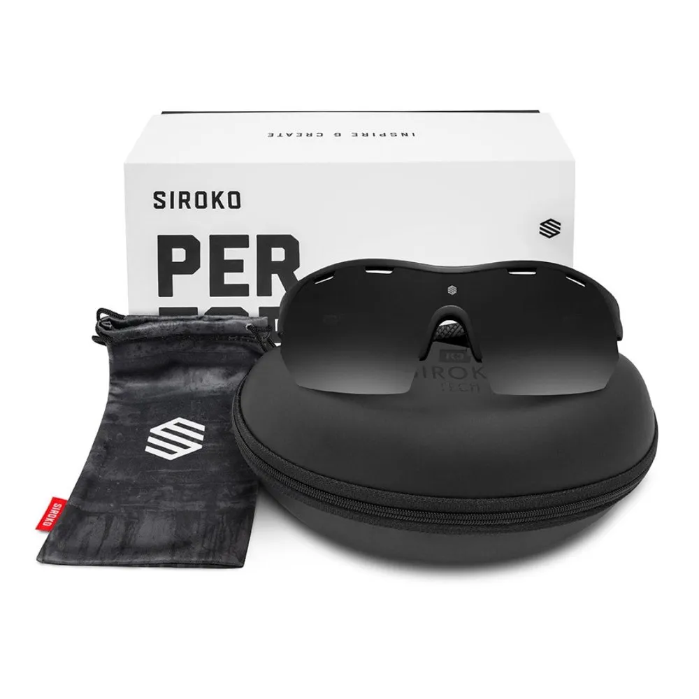 Siroko K3s Zurich Polariserade Solglasögon, Black, Black/CAT3