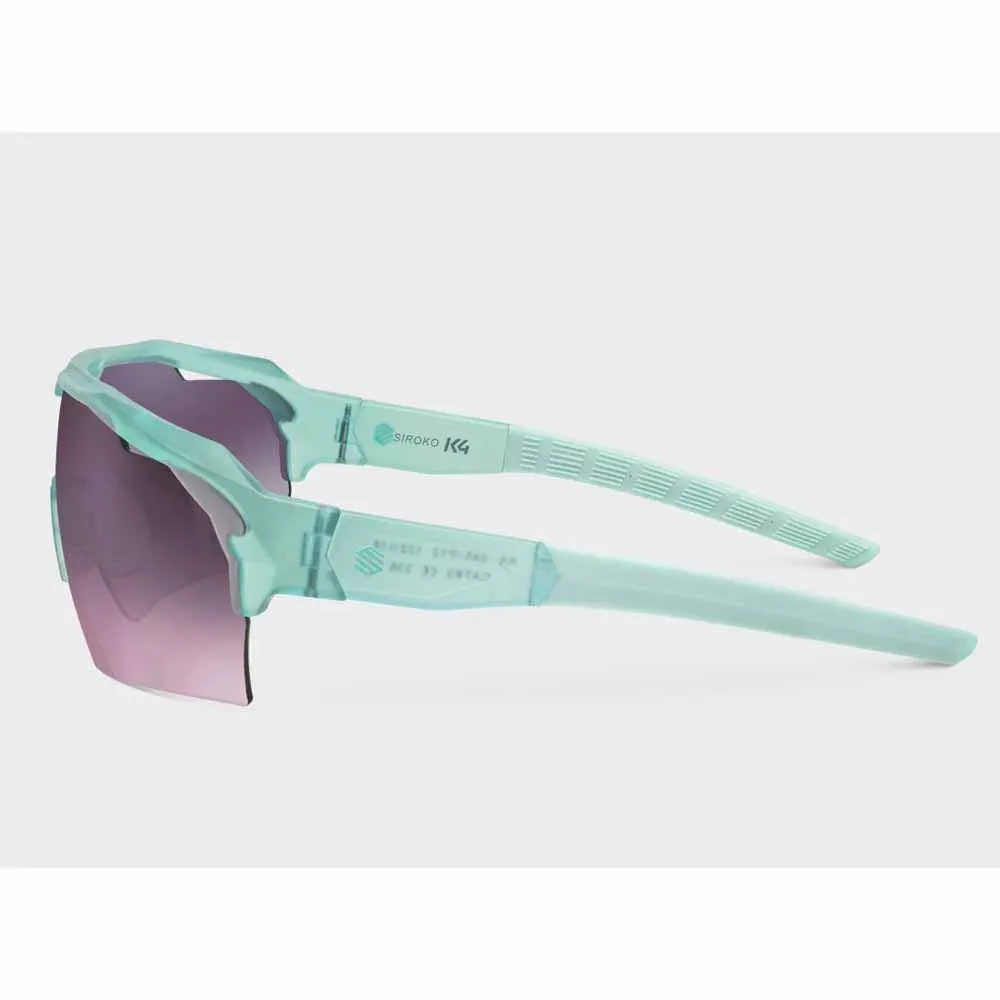 Siroko K4 Srx Mediterranean Solglasögon, Green / purple, Purple/CAT3