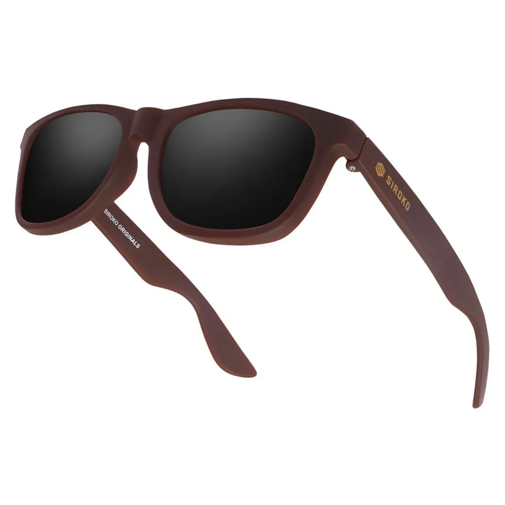 Siroko Le Dôme Polariserade Solglasögon, Brown / black, Black Mirror