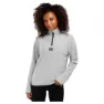 Siroko Limestone Fleece Med Halv Dragkedja, Pearl grey