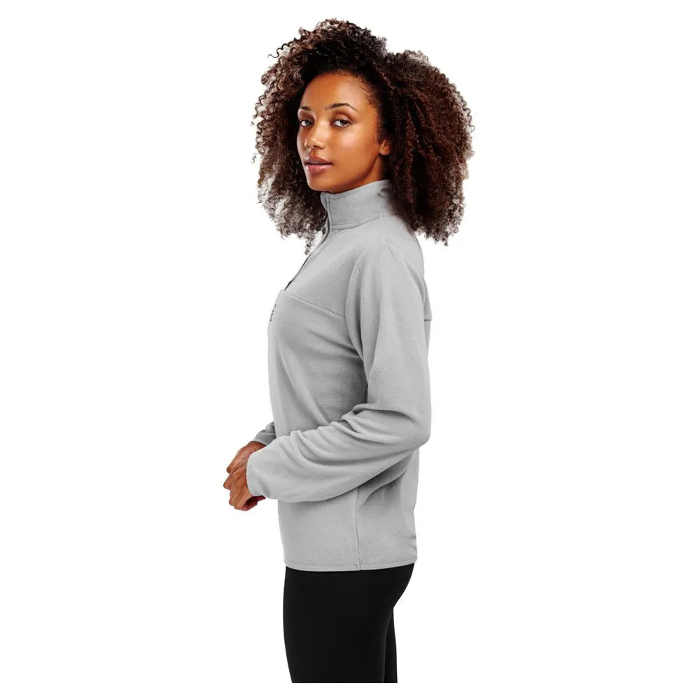 Siroko Limestone Fleece Med Halv Dragkedja, Pearl grey