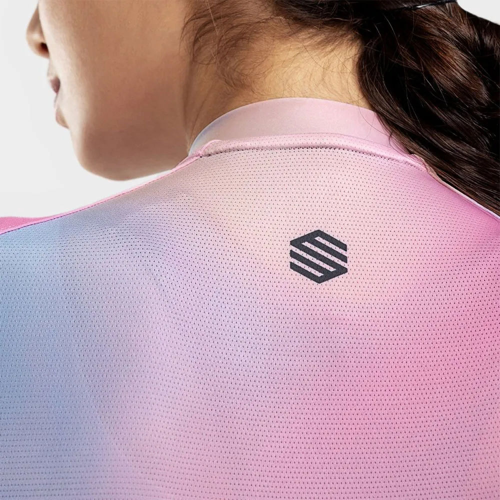 Siroko M2 Aura Korta ärmar Cykeltröja, Gum pink / light blue, L Siroko M2 Aura Korta ärmar Cykeltröja, Gum pink / light blue, L