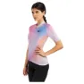 Siroko M2 Aura Korta ärmar Cykeltröja, Gum pink / light blue, L
