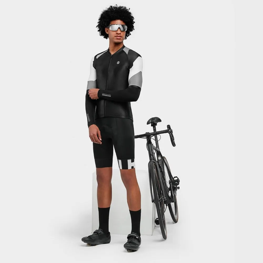 Siroko M2 Yorkshire Korta ärmar Cykeltröja, Black / white / grey, M