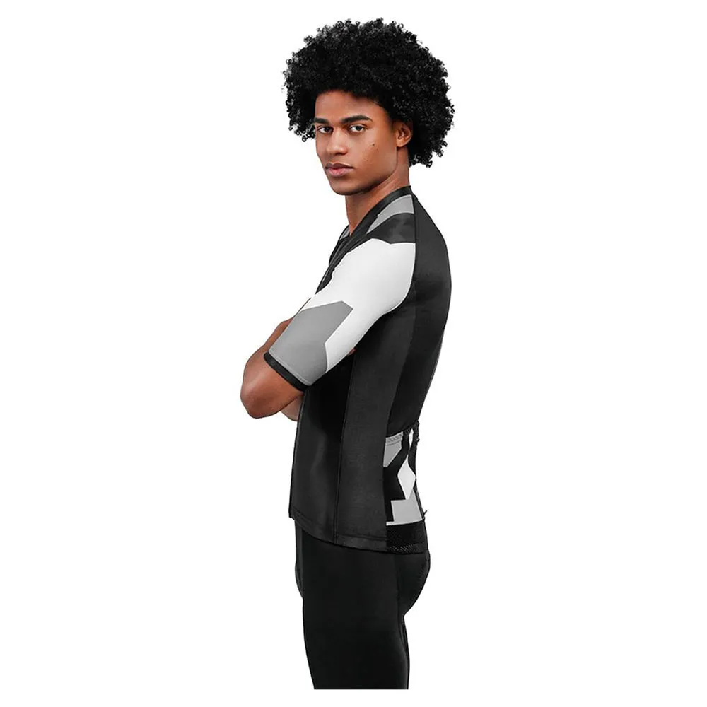 Siroko M2 Yorkshire Korta ärmar Cykeltröja, Black / white / grey, M