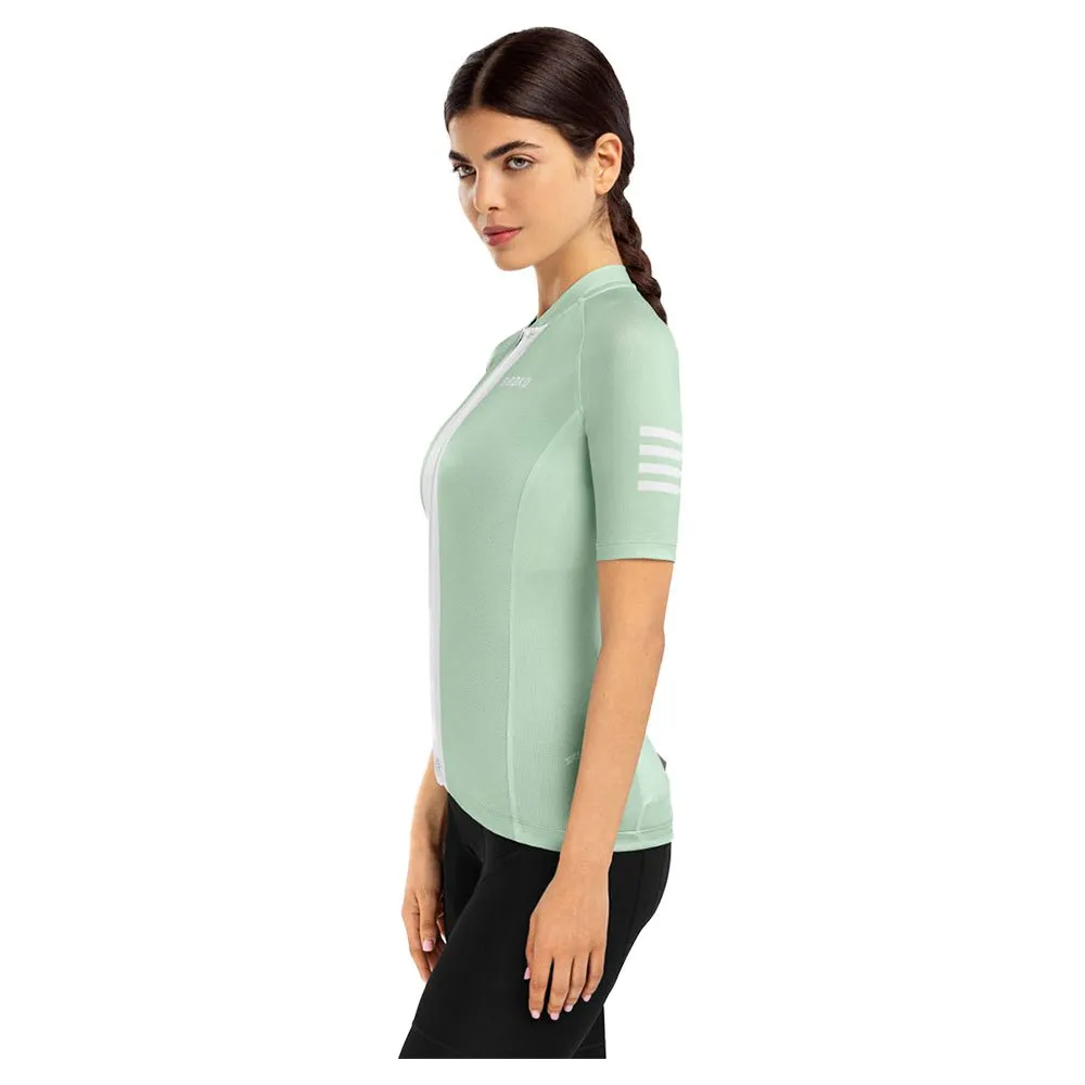 Siroko M3 Senda Korta ärmar Cykeltröja, Ash green / white, L Siroko M3 Senda Korta ärmar Cykeltröja, Ash green / white, L