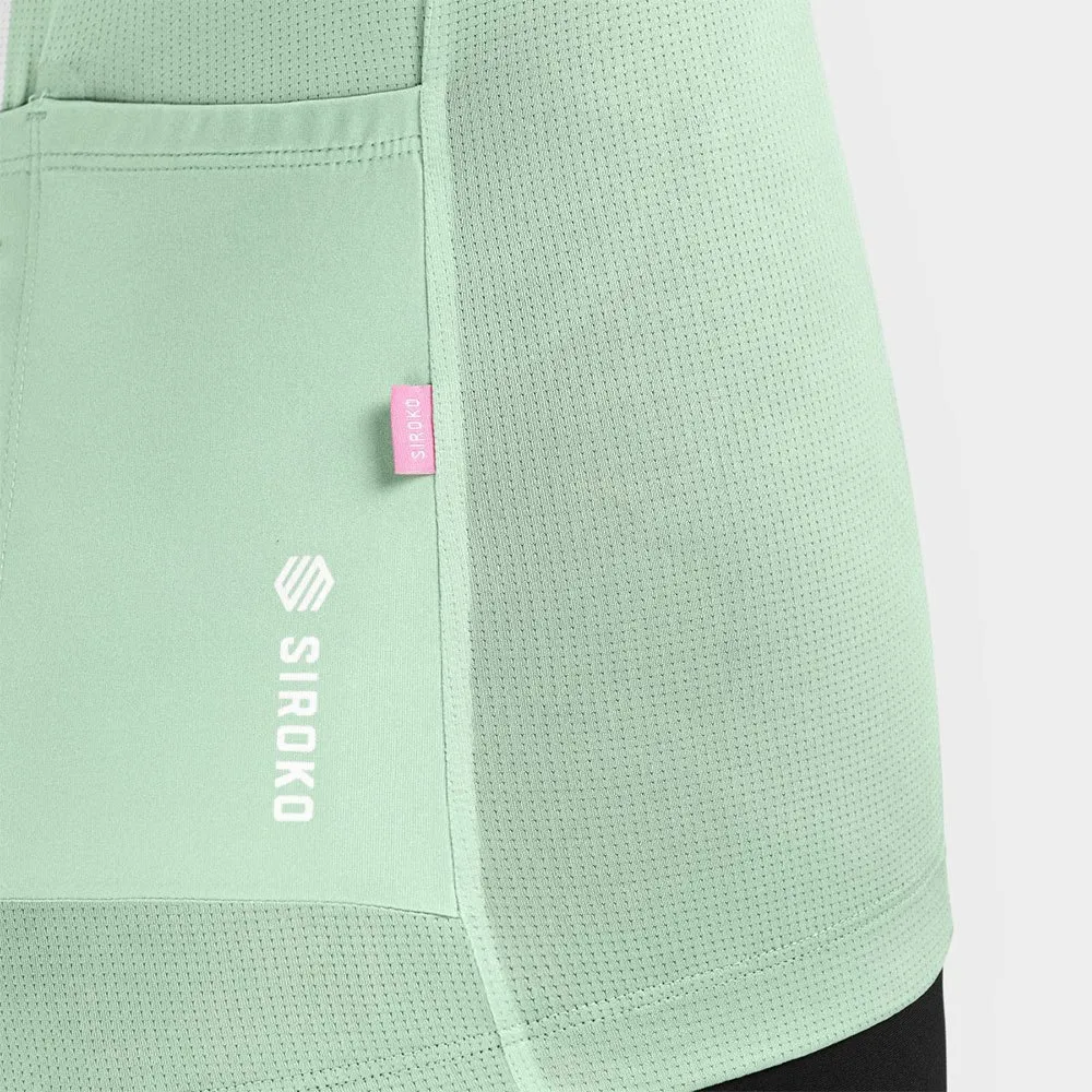 Siroko M3 Senda Korta ärmar Cykeltröja, Ash green / white, L Siroko M3 Senda Korta ärmar Cykeltröja, Ash green / white, L