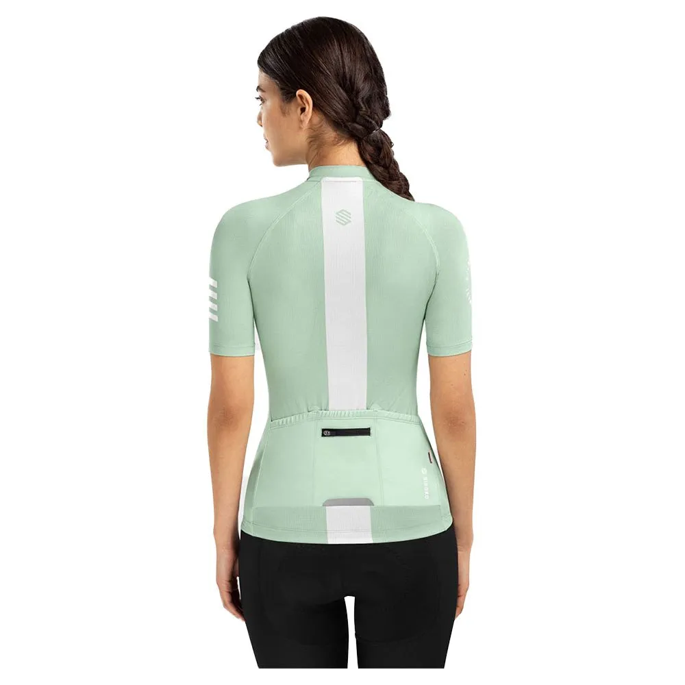 Siroko M3 Senda Korta ärmar Cykeltröja, Ash green / white, L Siroko M3 Senda Korta ärmar Cykeltröja, Ash green / white, L