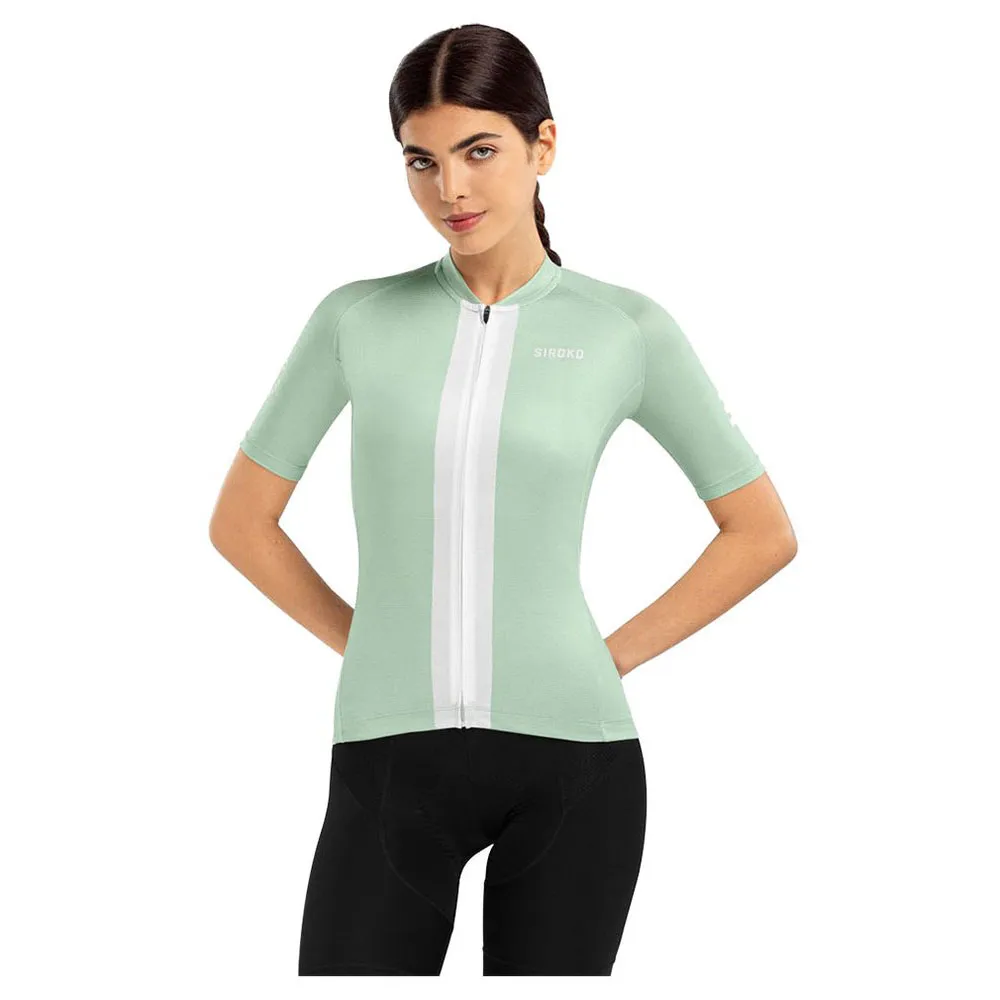 Siroko M3 Senda Korta ärmar Cykeltröja, Ash green / white, L Siroko M3 Senda Korta ärmar Cykeltröja, Ash green / white, L