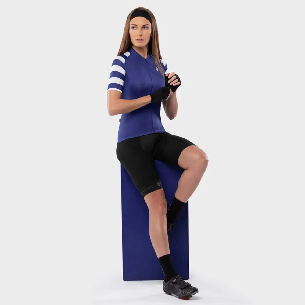 Siroko M3 Signature Korta ärmar Cykeltröja, Blue / white, XL