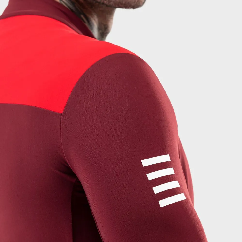 Siroko M4 Echelon Långärmad Trikå, Maroon / Red, S Siroko M4 Echelon Långärmad Trikå, Maroon / Red, S