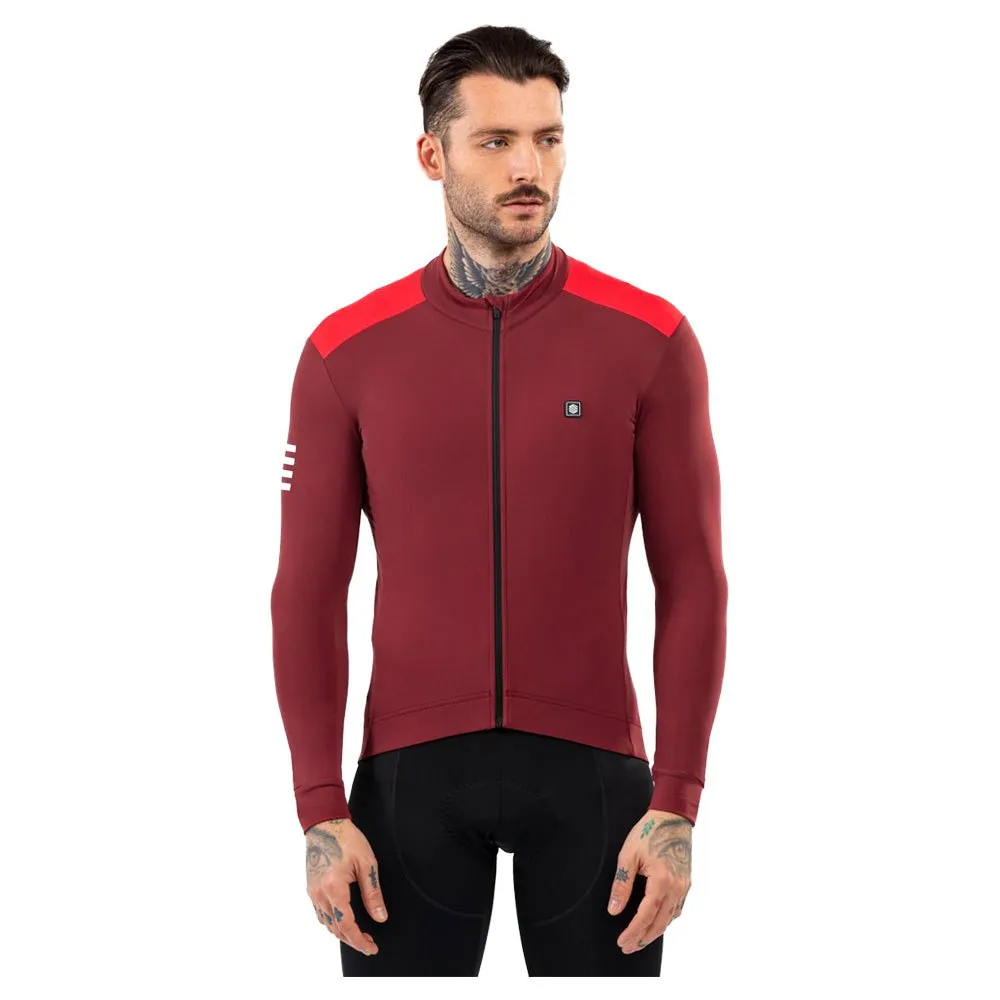 Siroko M4 Echelon Långärmad Trikå, Maroon / Red, S Siroko M4 Echelon Långärmad Trikå, Maroon / Red, S