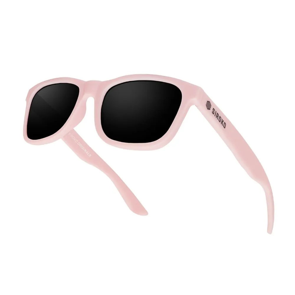 Siroko Portovenere Polariserade Solglasögon, Pink / black, Black Mirror