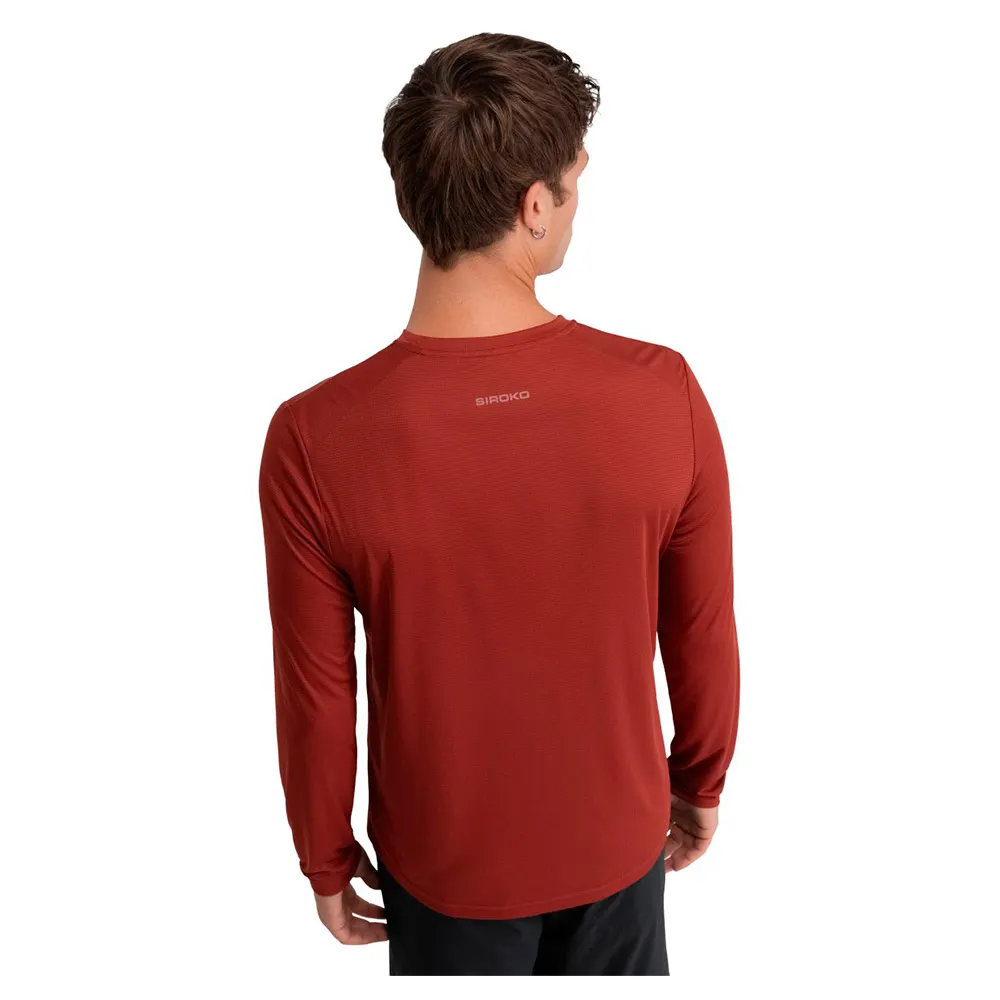 Siroko Reserve Maroon T-shirt Med Lång ärm
