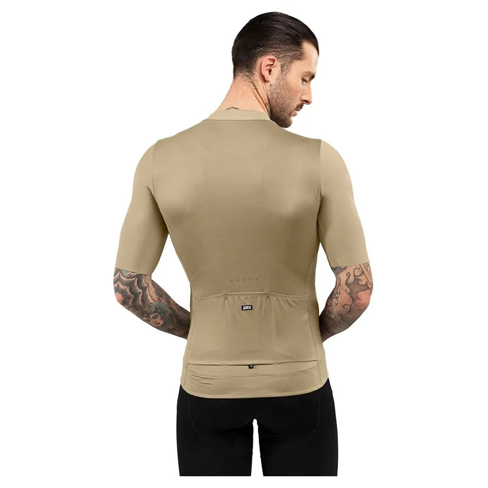 Siroko Srx Pro Somport Korta ärmar Cykeltröja, Beige, XL