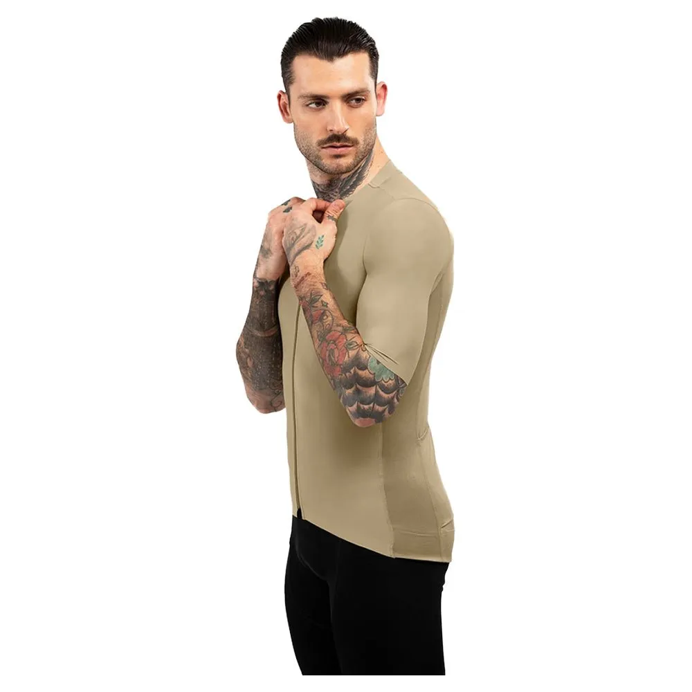 Siroko Srx Pro Somport Korta ärmar Cykeltröja, Beige, XL