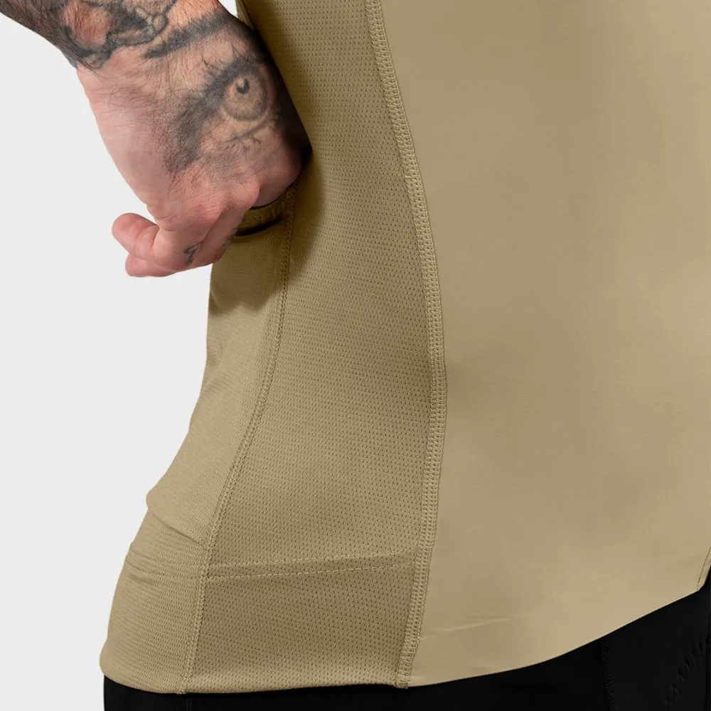 Siroko Srx Pro Somport Korta ärmar Cykeltröja, Beige, XL