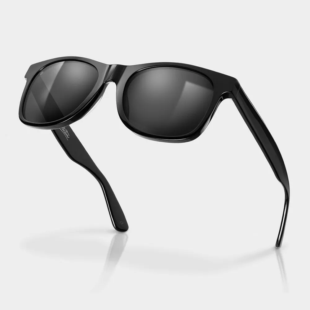 Siroko Total Black Solglasögon, Black, Black Mirror/CAT3