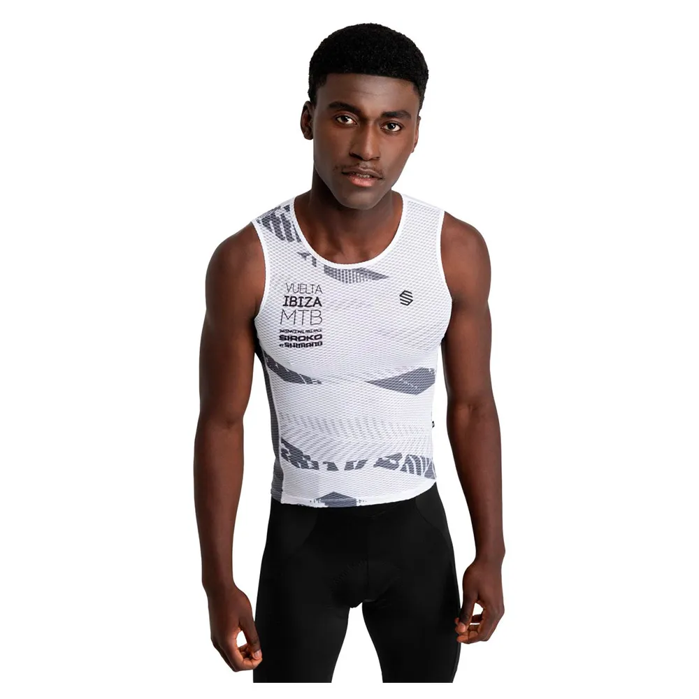 Siroko Vibz Auba Ärmlös Baslager, White / grey Siroko Vibz Auba Ärmlös Baslager, White / grey