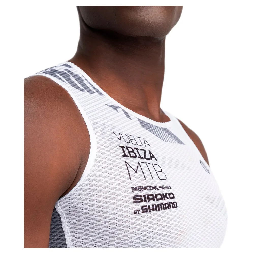 Siroko Vibz Auba Ärmlös Baslager, White / grey Siroko Vibz Auba Ärmlös Baslager, White / grey