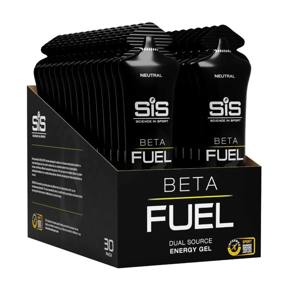 SiS Beta Fuel Låda Med Energigeler Neutral Smak 60ml 30 Enheter, Multicolor, One Size SiS Beta Fuel Låda Med Energigeler Neutral Smak 60ml 30 Enheter, Multicolor, One Size