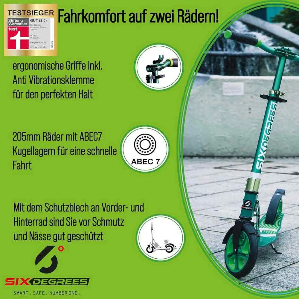 SIX DEGREES Sg 205 Mm Sparkcykel, Green, One Size SIX DEGREES Sg 205 Mm Sparkcykel, Green, One Size