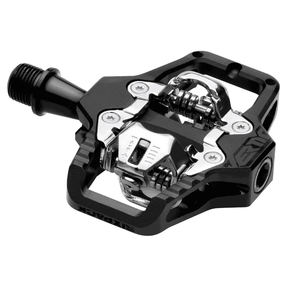 Sixpack Vertic-x Cykelpedaler, Black / silver, One Size