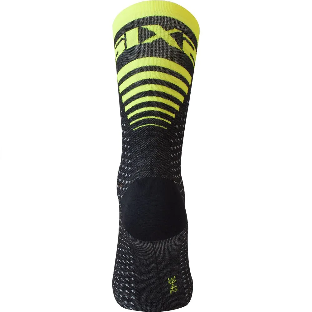 SIXS Arrow Merinos Strumpor, Yellow fluo SIXS Arrow Merinos Strumpor, Yellow fluo