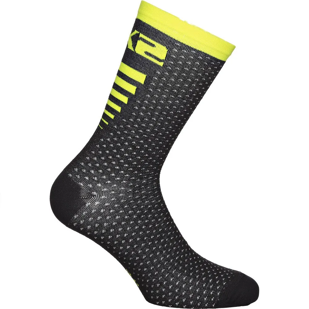 SIXS Arrow Merinos Strumpor, Yellow fluo SIXS Arrow Merinos Strumpor, Yellow fluo
