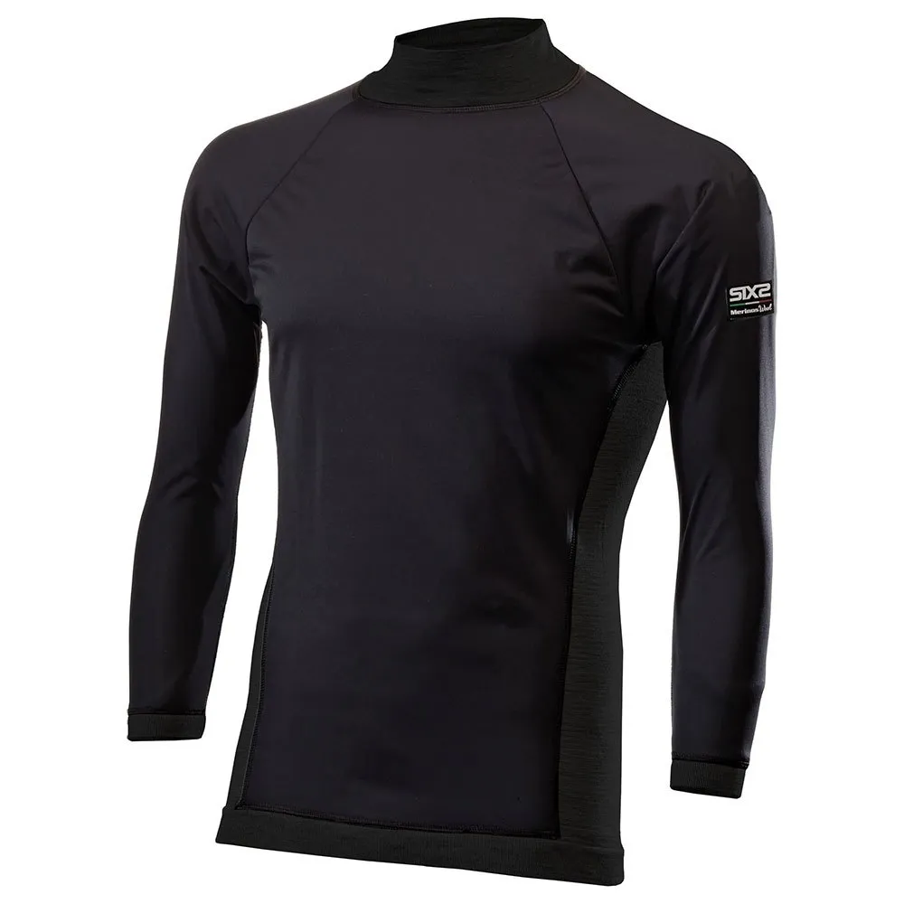 SIXS Merinos Långärmad Trikå, Wool Black, S/M SIXS Merinos Långärmad Trikå, Wool Black, S/M
