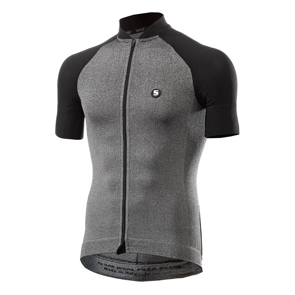 SIXS Quota Korta ärmar Cykeltröja, Grey / black, XL