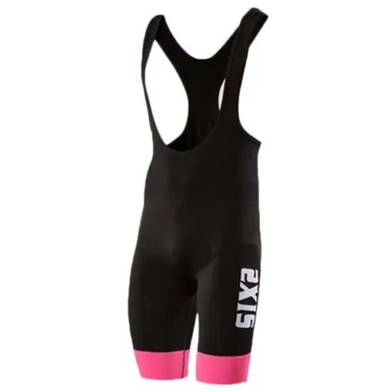 SIXS Slp Stripes Cykelbyxor, Black / pink i SIXS Slp Stripes Cykelbyxor, Black / pink i