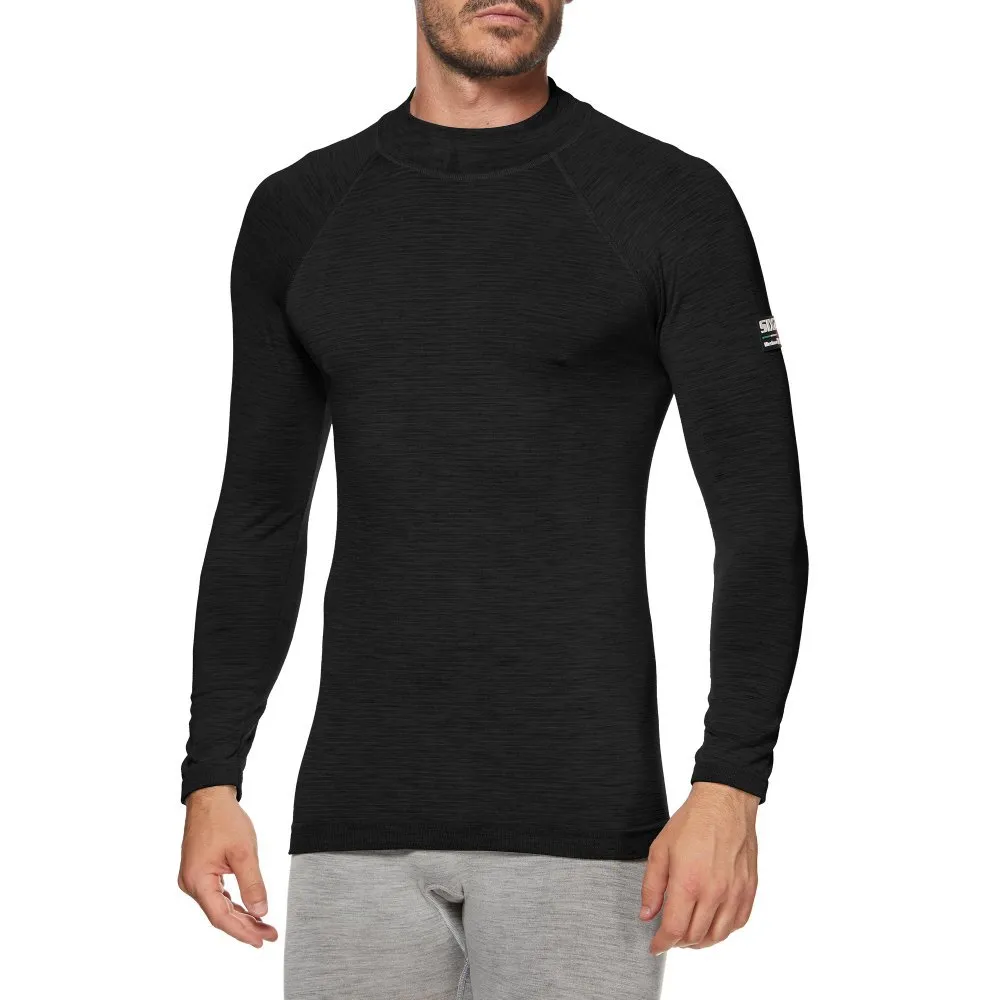 SIXS Ts3 Merinos Långärmad Baslager, Wool black