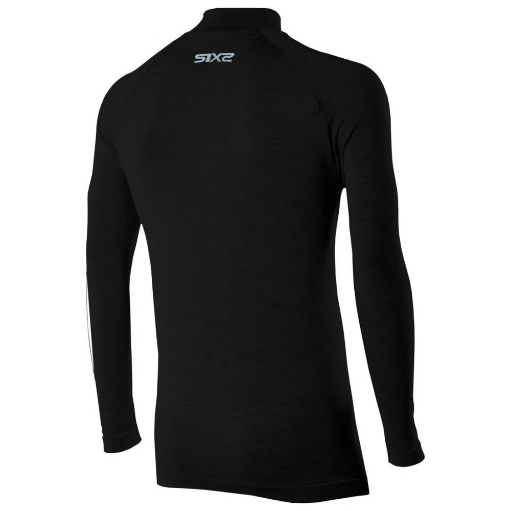 SIXS Ts3 Merinos Långärmad Baslager, Wool black