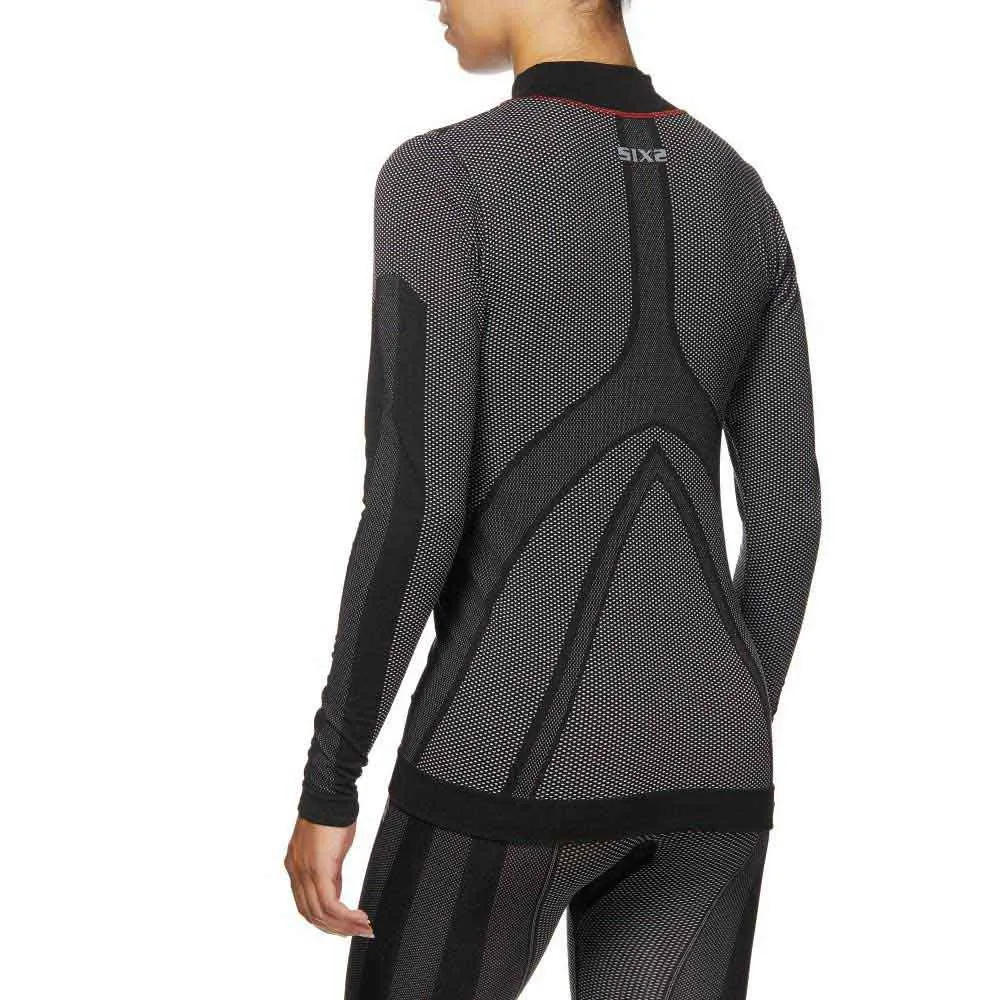 SIXS Ts3w Cu Långärmad Baslager, Black / red