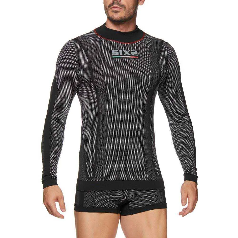 SIXS Ts3w Cu Långärmad Baslager, Black / red