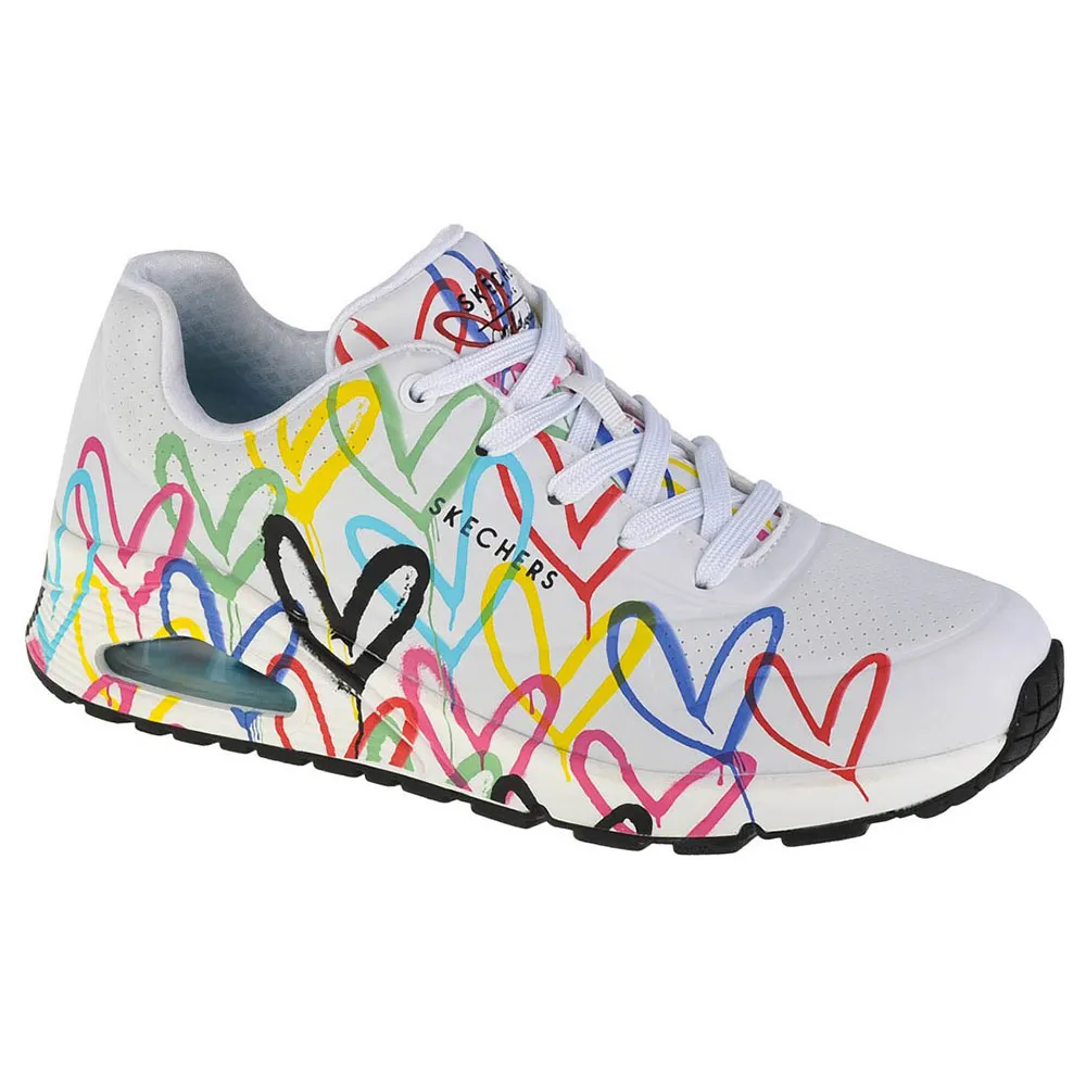 Skechers Uno Spread The Love Skor female, White / multicolor