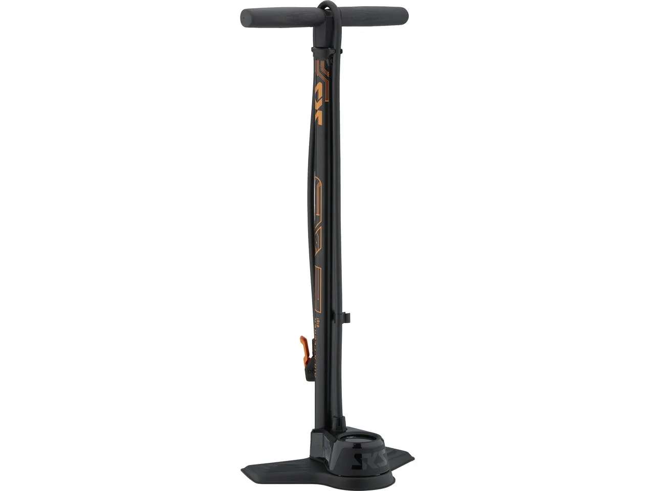 SKS Air-X-Plorer Digi 10.0 Standpumpe mit digitalem Manometer, Orange/Svart SKS Air-X-Plorer Digi 10.0 Standpumpe mit digitalem Manometer, Orange/Svart