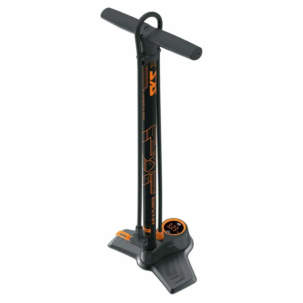 SKS Air-x-plorer Digital 10.0 Cykelpump, Black / orange, 144psi