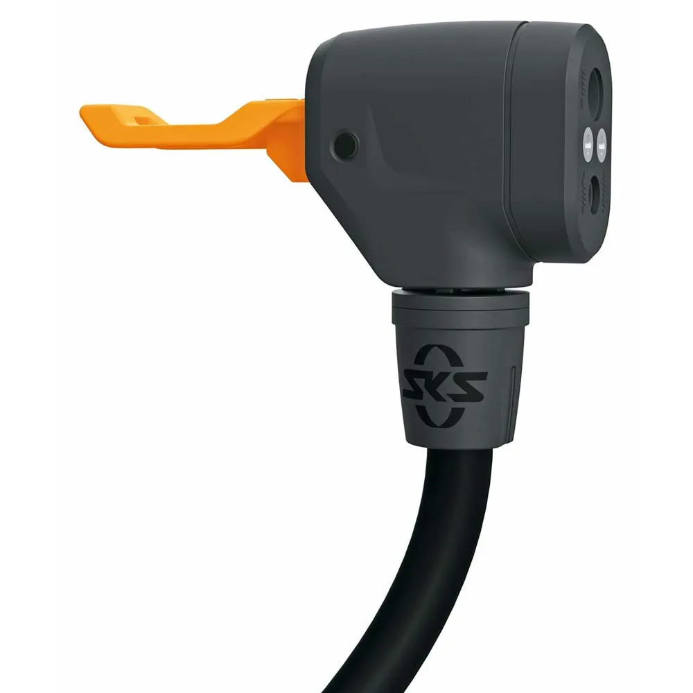 SKS Air-x-plorer Digital 10.0 Cykelpump, Black / orange, 144psi