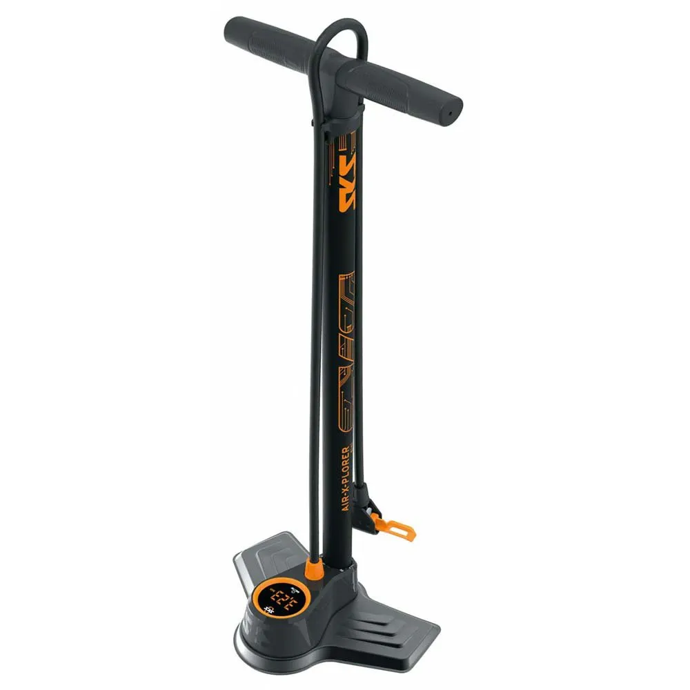 SKS Air-x-plorer Digital 10.0 Cykelpump, Black / orange, 144psi