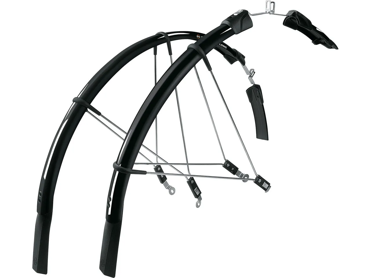 SKS Raceblade Long Schutzblech Set VR+HR, Black, 28" - 700