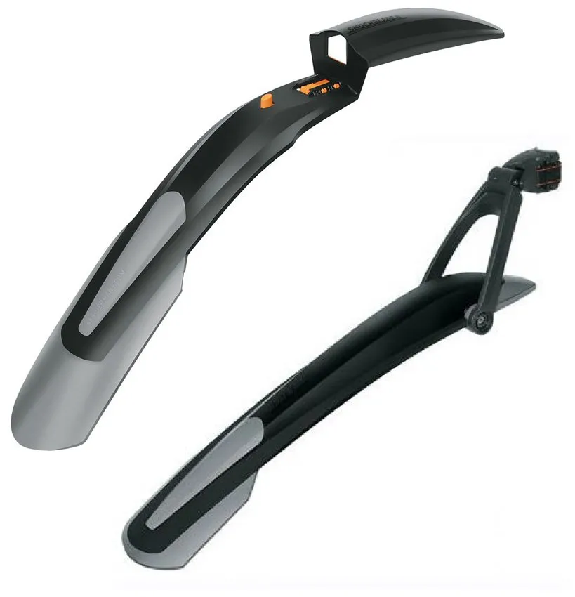 SKS Skärmset med Shockblade II + X-Blade 26/27,5", Svart/Grå SKS Skärmset med Shockblade II + X-Blade 26/27,5", Svart/Grå