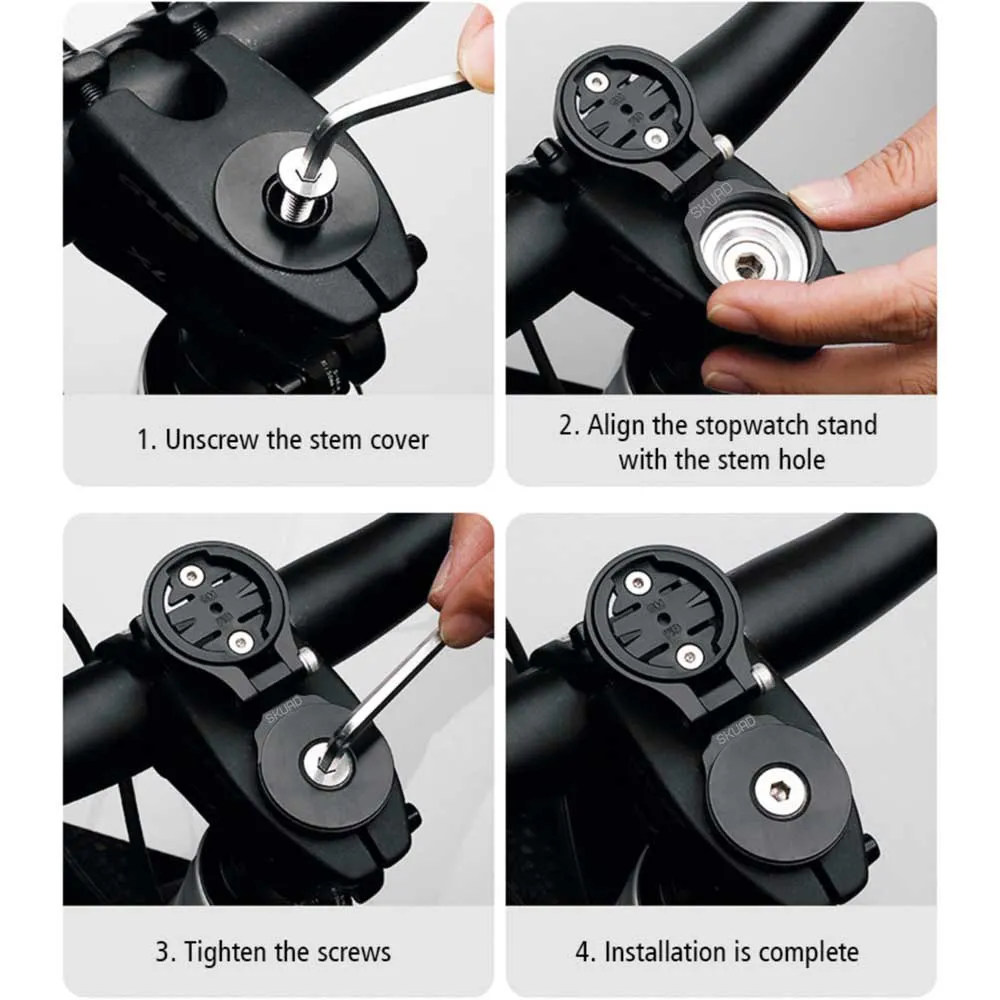 Skuad Garmin Styrfäste För Cykelcomputer, Black, One Size